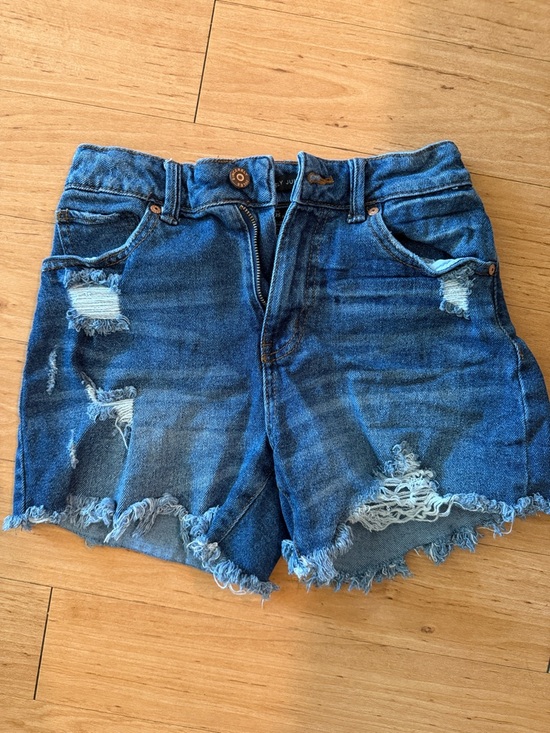 Sincerly Jules Pants - Sincerely Jules Dark Blue Distressed Denim Cutoff Shorts